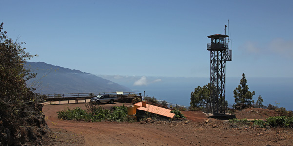Brandtorne bij Torre del Tima op La palma